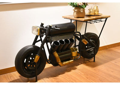 Automobile Furniture - Motorcycle bike design bar table cabinet rack for home & restaurant