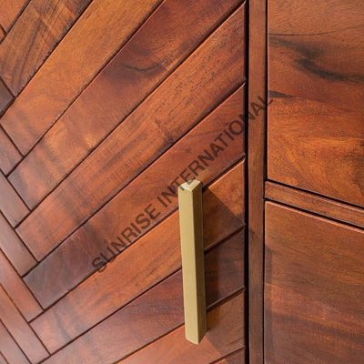 Designer Wooden Sideboard Cabinet With Metal Frame ! Home & Living:furniture:living Room:sideboards