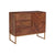 Designer Wooden sideboard cabinet with 3 drawers, 1 door & metal frame legs !