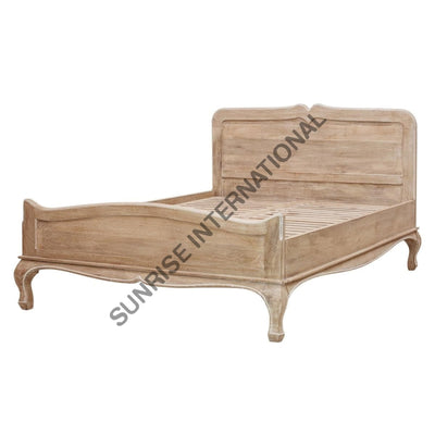 French Style Solid Wood King / Queen Bed - Choose Your Size Home & Living:furniture:bedroom:beds