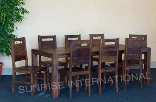 Handmade pcs Wooden Dining Set table chairs