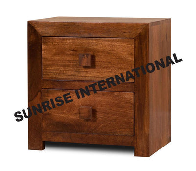 Contemporary Wooden Bed side cabinet (2 drawers) !!- Furniture online: Buy wooden furniture for every home with best designs