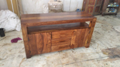 Contemporary Wooden Sideboard cabinet rack ( 2 door, 3 drawers , 1 Open shelf )