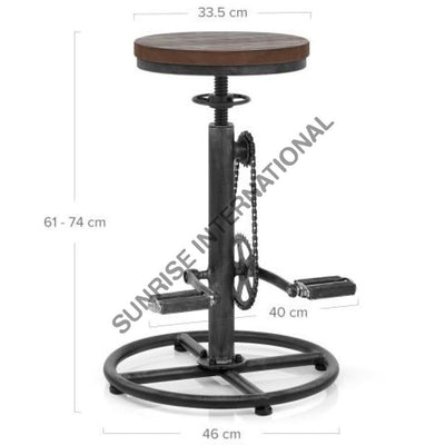 designer pedal bar stool