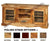 Ethnic Design Wooden TV cabinet / TV rack (Iron jali)