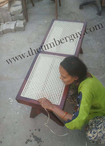 solid wood bench with cane work suppliers, solid wood cane bench manufacturers in india