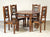 SOLID SHEESHAM WOOD ROUND DINING TABLE SET WITH 4 CHAIRS