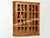 Solid Sheesham Wood bookshelf with glass door, display case , Bookcase , cabinet