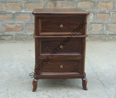 Victorian style solid sheesham wood bedside table cabinet online in india- Furniture online: Buy wooden furniture for every home with best designs
