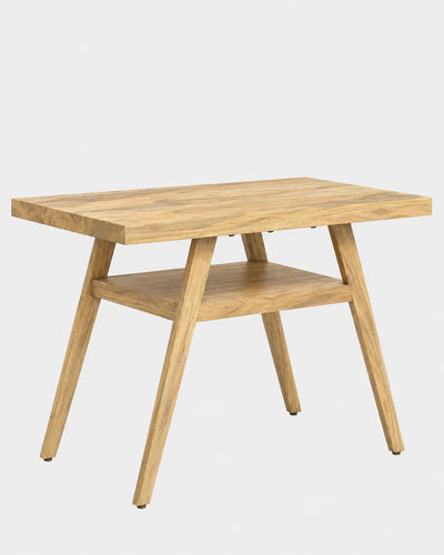 Wooden 2 seater dining table for small dining spaces