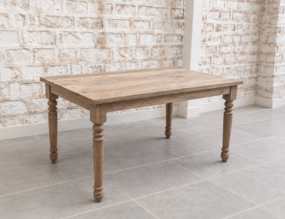 6 seater wooden dining table