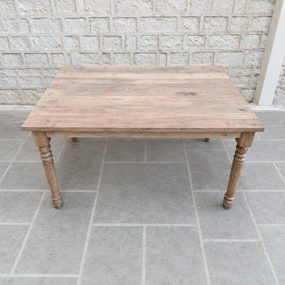 6 seater wooden dining table