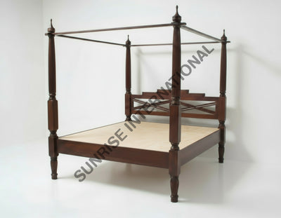 Artistic wooden Queen / King Size Poster Bed Home & Living:Furniture:Bedroom:Beds