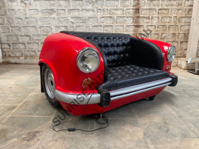 Automobile Furniture - Ambassador Car seat sofa design for home & restaurant with working lights & Seat cushion!