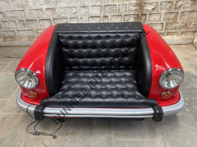 Automobile Furniture - Ambassador Car seat sofa design for home & restaurant with working lights & Seat cushion!