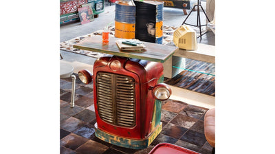 Automobile Furniture - Handmade Wine Cabinet Rack in Tractor Design