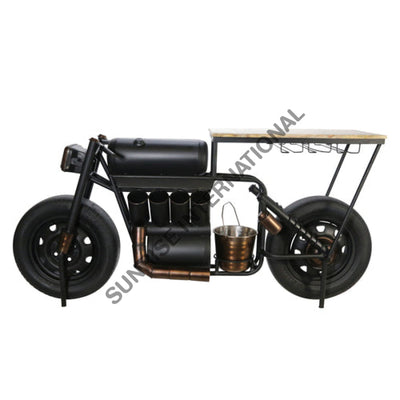 Automobile Furniture - Motorcycle Bike Design Bar Table Cabinet Rack For Home & Restaurant