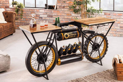 Automobile Furniture - bicycle design bar table cabinet rack for home & restaurant