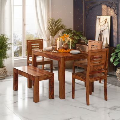 wooden dining table set