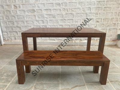 Buy Stylish Wooden Dining table Chair Bench furniture set for modern Home - Choose your combination Home &