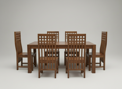solid wood 6 seater dining table furniture set designs online