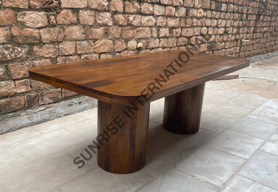 Contemporary Solid Wood Dining table with 2 legs! Home & Living:Furniture:Dining Room Kitchen:Dining Table Sets
