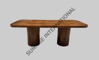 Contemporary Solid Wood Dining table with 2 legs! Home & Living:Furniture:Dining Room Kitchen:Dining Table Sets
