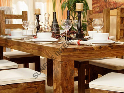 Contemporary Wooden Dining set (1 Table 6 chairs) Home & Living:Furniture:Dining Room Kitchen:Dining Table Sets