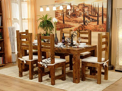 Contemporary Wooden Dining set (1 Table 6 chairs) Home & Living:Furniture:Dining Room Kitchen:Dining Table Sets