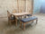 French style solid wood dining table, chair, bench set