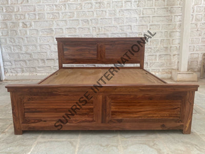 DESIGNER WOODEN QUEEN / KING SIZE STORAGE BED WITH 2 OPTIONAL MATCHING BEDSIDE CABINET Home &
