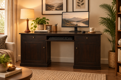 wooden writing table computer desk for home and office