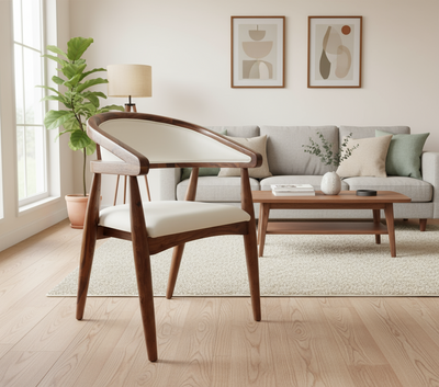 Designer Sheesham wood accent dining Arm chair for home, cafe, restaurant & hotel