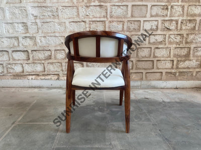 Designer Sheesham wood accent dining Arm chair for home cafe restaurant & hotel Home & Living:Furniture:Living