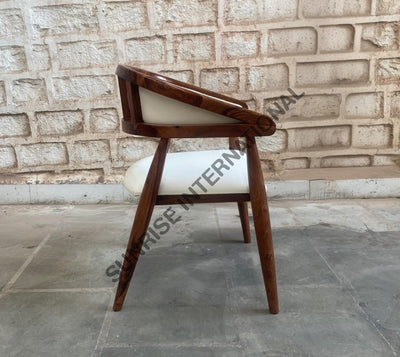 Designer Sheesham wood accent dining Arm chair for home cafe restaurant & hotel Home & Living:Furniture:Living