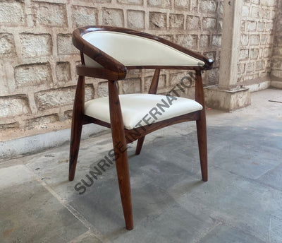 Designer Sheesham wood accent dining Arm chair for home cafe restaurant & hotel Home & Living:Furniture:Living
