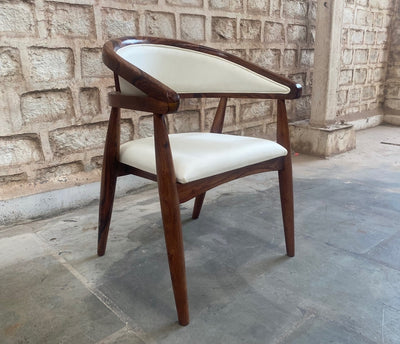 Designer Sheesham wood accent dining Arm chair for home, cafe, restaurant & hotel