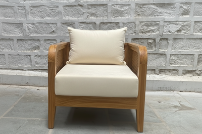 Designer wooden rattan cane sofa set with cushion - Make your combination !