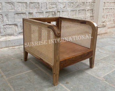 Designer wooden rattan cane sofa set with cushion - Make your combination !