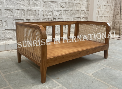Designer wooden rattan cane sofa set with cushion - Make your combination !