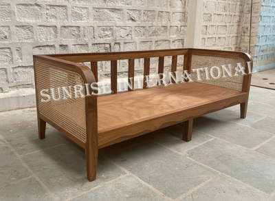 Designer wooden rattan cane sofa set with cushion - Make your combination !