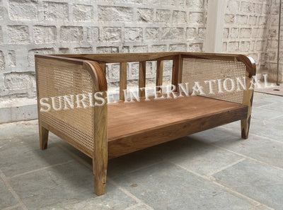 Designer wooden rattan cane sofa set with cushion - Make your combination !