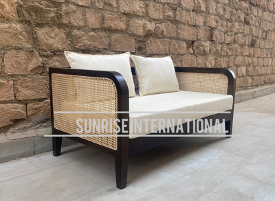 Designer wooden rattan cane sofa set with cushion - Make your combination !