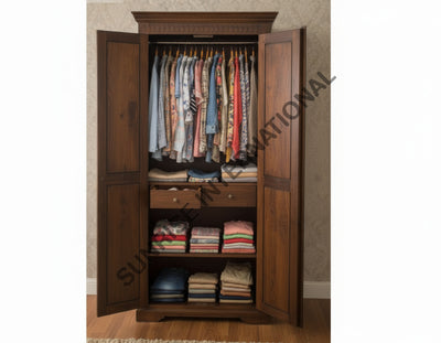 Ethnic Style Wooden 2 door Cupboard / Wardrobe!! Home & Living:Furniture:Bedroom:Wardrobes & Cabinets