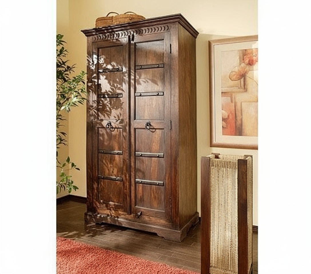 Ethnic Style Wooden 2 door Cupboard / Wardrobe  !!