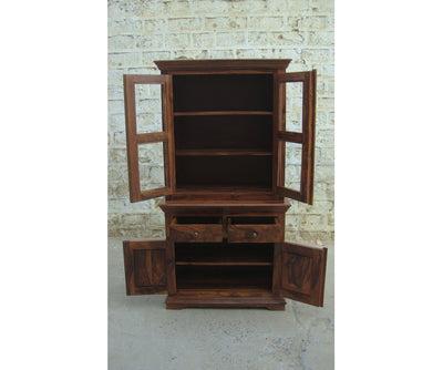 wooden crockery cabinet, wooden crockery unit