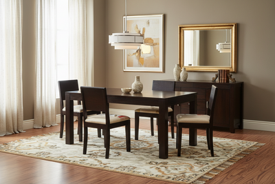 solid wood 4 seater dining table set designs online