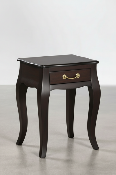 French style Side table , End Table, Lamp Table, peg table with storage drawer