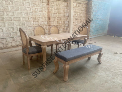 solid wood french style dining table set latest design