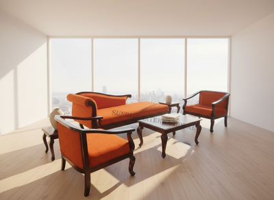 French style wooden 6 pc Sofa set !!
